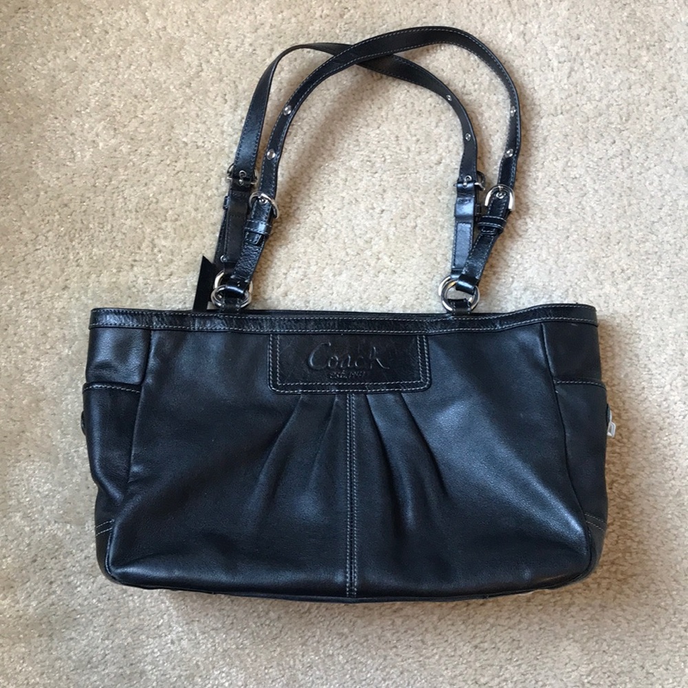 Black Coach over the shoulder purse